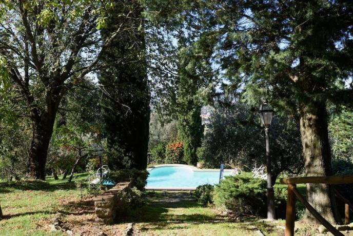 Piscina in Villa Luxury a Cortona