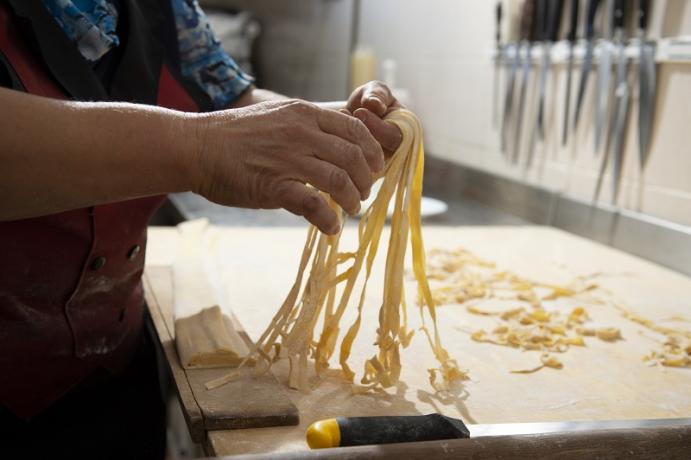 Tagliatelle fatte in casa agriturismo a Gubbio