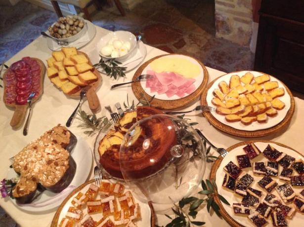 Colazione a Buffet prodotti tipici Agriturismo Umbria 