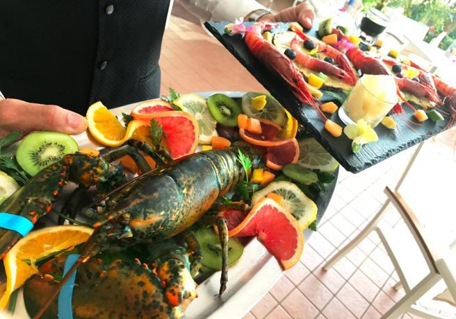 Prodotti freschi nel ristorante Hotel a Tropea