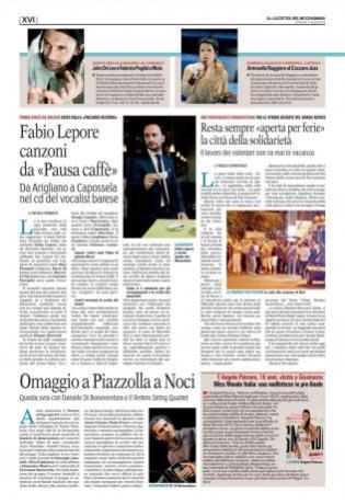Cantante ed Insegnante di Canto Fabio-Lepore: Gazzetta-del-Mezzogiorno