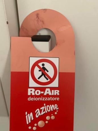 Esempio Sanificazione Ozono camera di Albergo