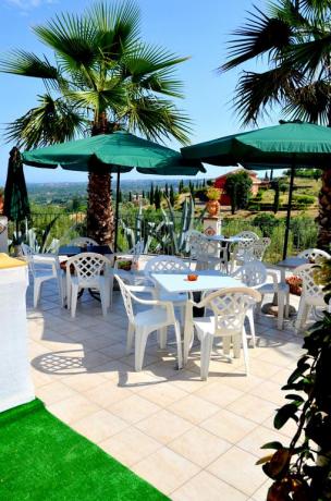 Terrazza panoramica B&B Santa Venerina vicino Parco Etna