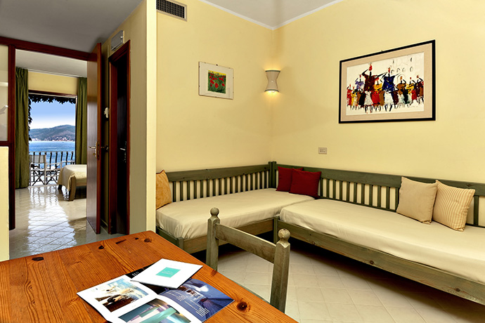 Camere fronte Mare in Resort APPRODO nel Cilento