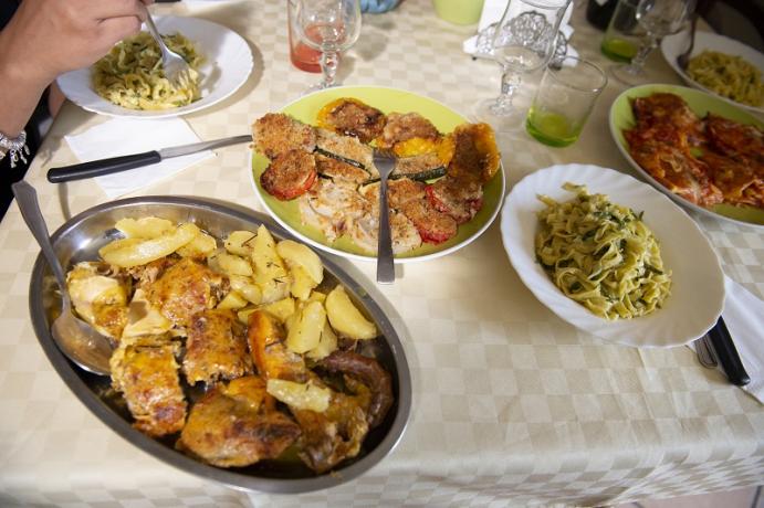 Pasti tipici con i prodotti della fattoria