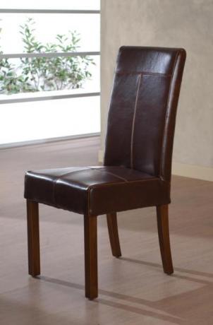 Sedia Denver Ecopelle - Dark Brown
