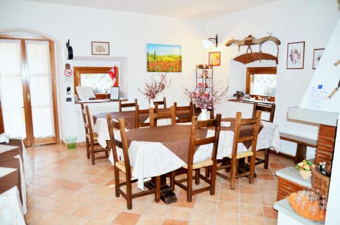 sala ristorante ad Arezzo in B&B La Valeria