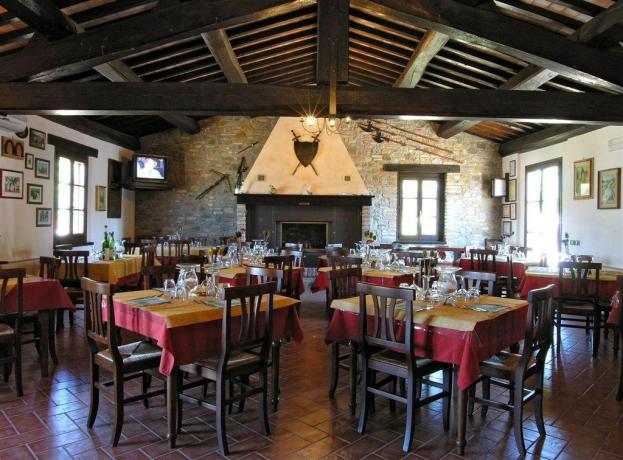 Ristorante con camino agriturismo Città della Pieve 