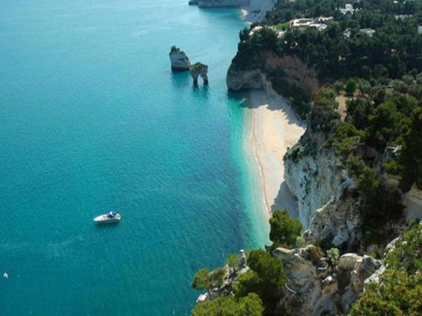 Vista panoramica del mare nel Gargano