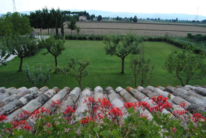 Appartamenti con camino e bellissimo giardino 