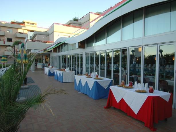 Buffet a bordo piscina in Resort  