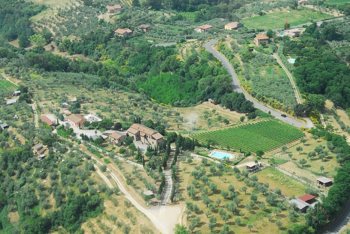 Veduta panoramica agriturismo Città della Pieve 