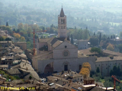 Basilica di Santa Chiara vista aerea 