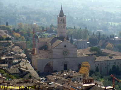 Basilica di Santa Chiara vista aerea 