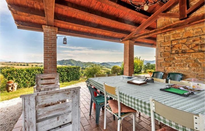 Terrazza con Ristorante villa vacanze pochi km Perugia 