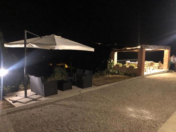 Il nostro giardino di notte,dove rilassarsi