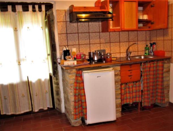 Cucina Appartamento Topazio B&B vicino Città di Castello 