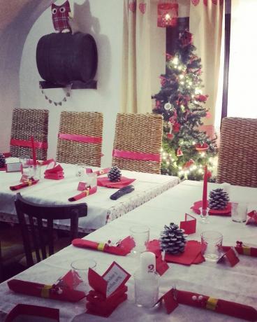 La tavola in un giorno di festa