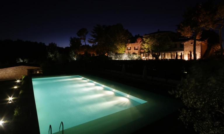 Piscina Deluxe con vista vicino Orvieto Umbria