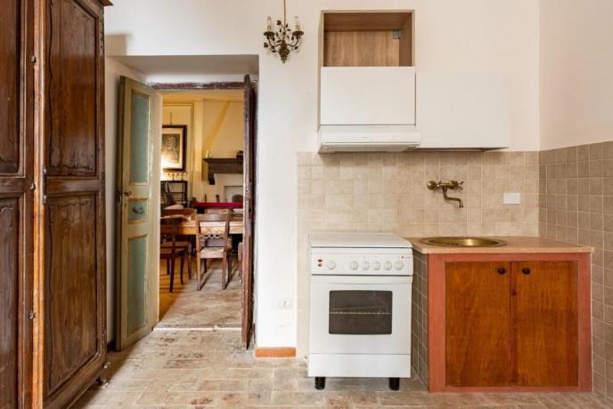 Cucina attrezzata casa vacanza Assisi 