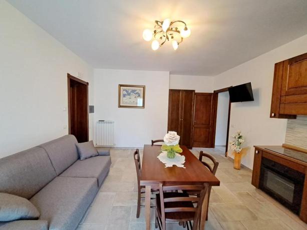 Cucina appartamento Vista Spello ad Assisi 