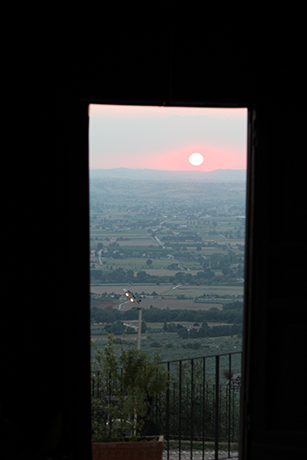 Vista Panoramica dal Ristorante del Castello Spoleto