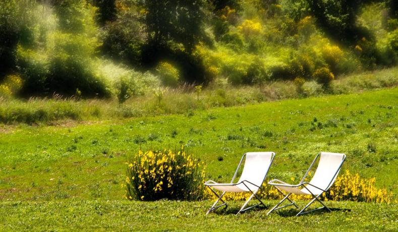 possibilità di relax all'aria aperta