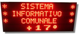 Tabellone a Led programmabile 4 righe