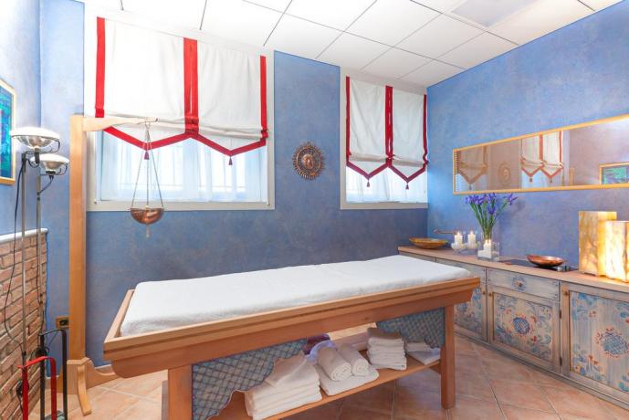 Zona massaggi rilassanti esclusivi per ospiti