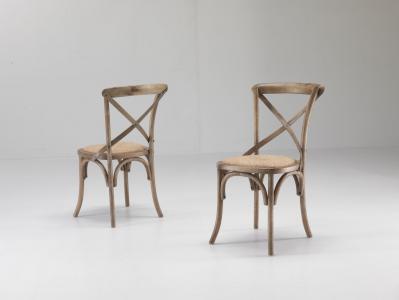 Sedia Cross in rovere naturale