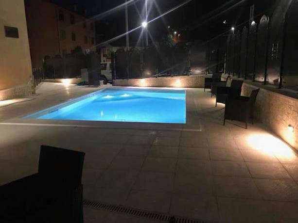 Hotel a Cascia con piscina di acqua salata 