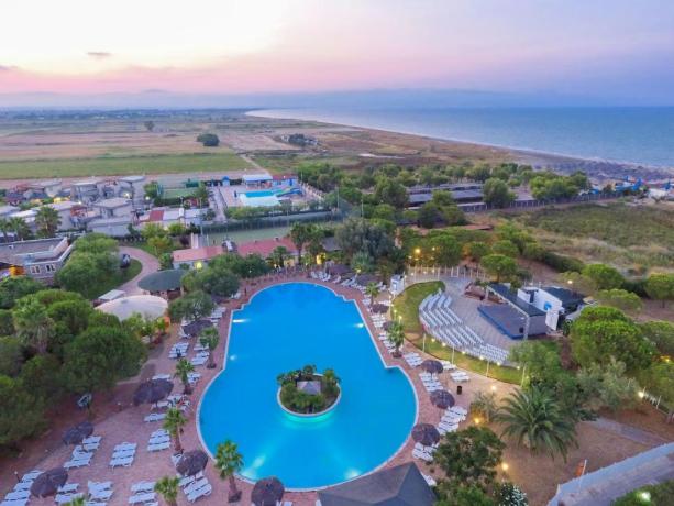 Vista dall'alto villaggio Emmanuele Manfredonia Puglia 