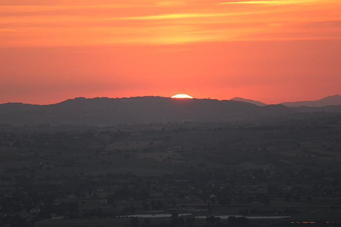 Tramonto Panoramico in Castello vicino a Spoleto