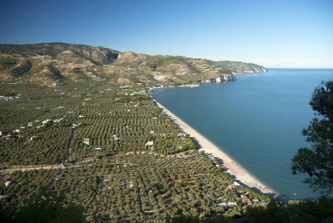 Veduta panoramica della Costa del Gargano