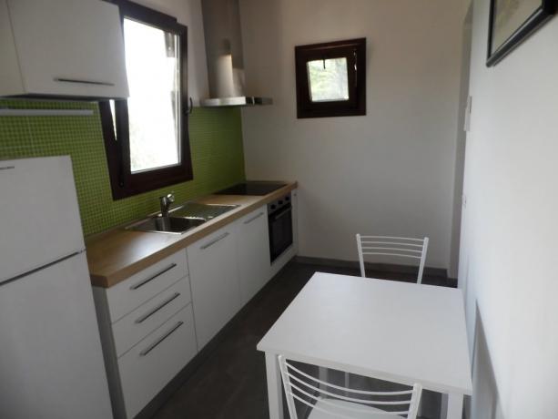 La Cucina attrezzata nell 'Appartamento Romantic
