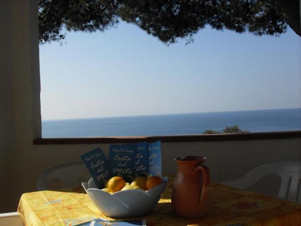 Campeggio fronte mare a Palinuro adatto a famiglie