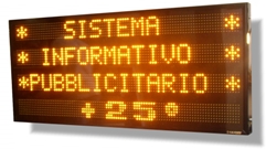 Insegna con led a 4 righe programmabile