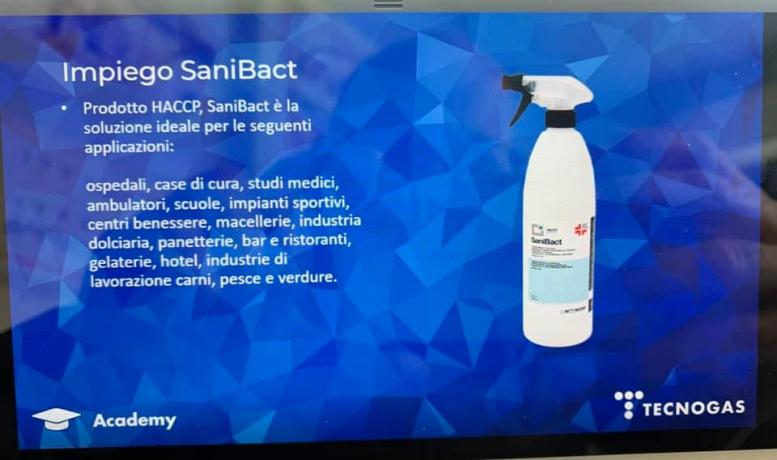 SANIBACT: Disinfettante Concentrato Superfici Battericida-Levuricida HACCP