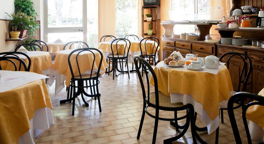 Sala colazione dell'hotel 