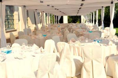 Gazebo a grande copertura per servizio catering