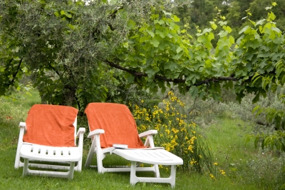 Giardino attrezzato nel verde 