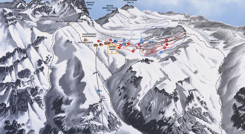 Mappa attrattive a Campo Imperatore