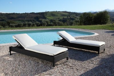 Occasioni lettini prendisole in rattan sintetico