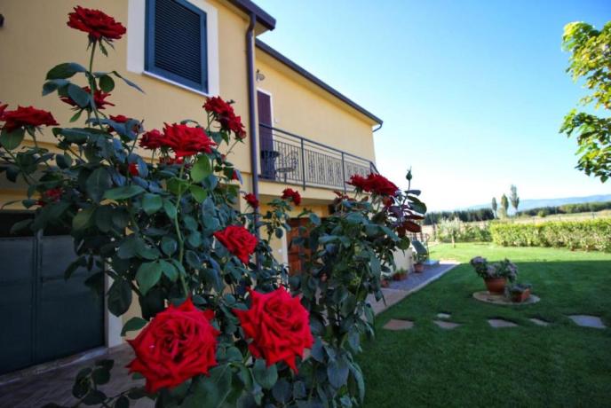 appartamenti vacanze ad Assisi con giardino 