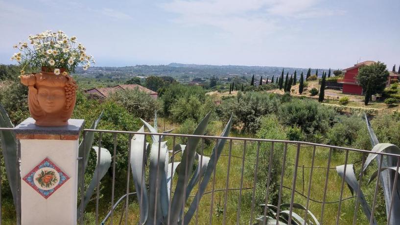 Vista panoramica B&B a Santa Venerina
