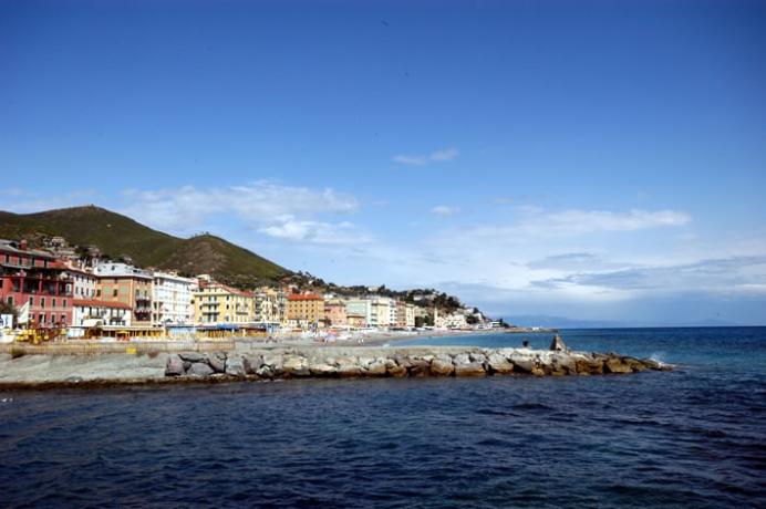 Varazze Liguria vista litorale della costa