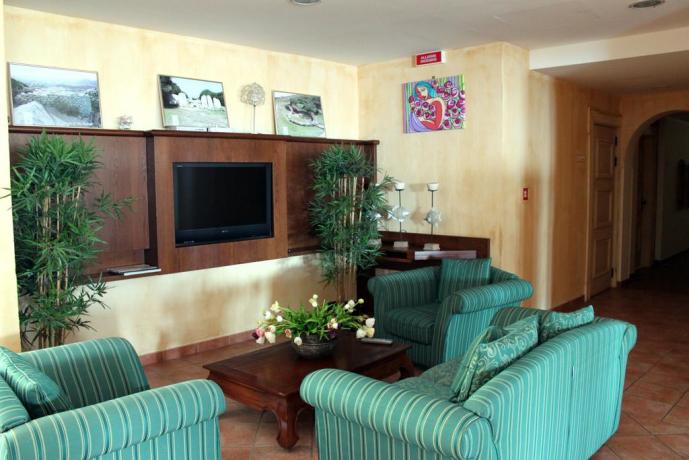 sala tv in comune hotel panorama