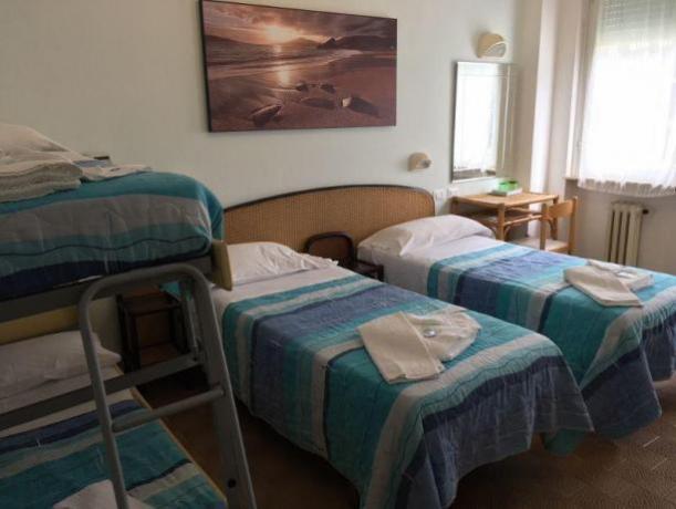 Camera da 4 posti letto a Milano Marittima