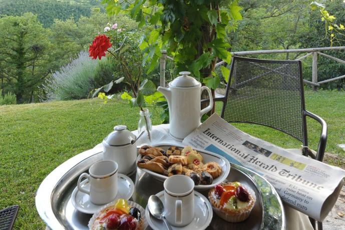 Villa in Umbria con colazione all'aperto 