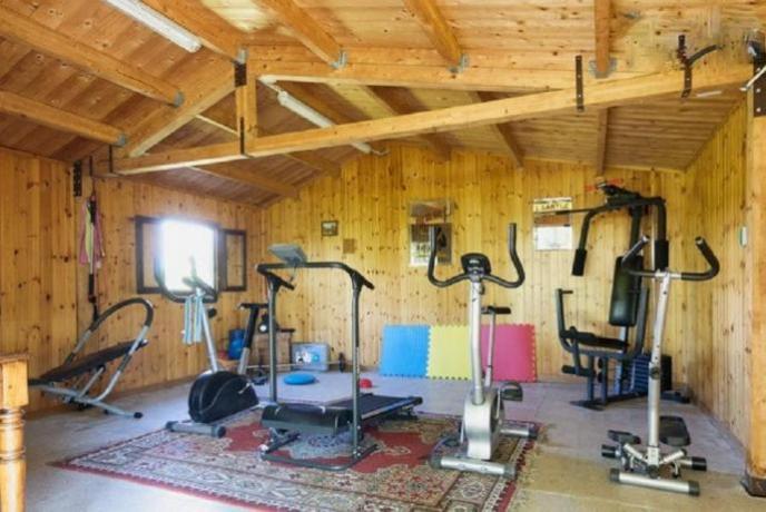 Palestra del B&B La Valeria con piscina